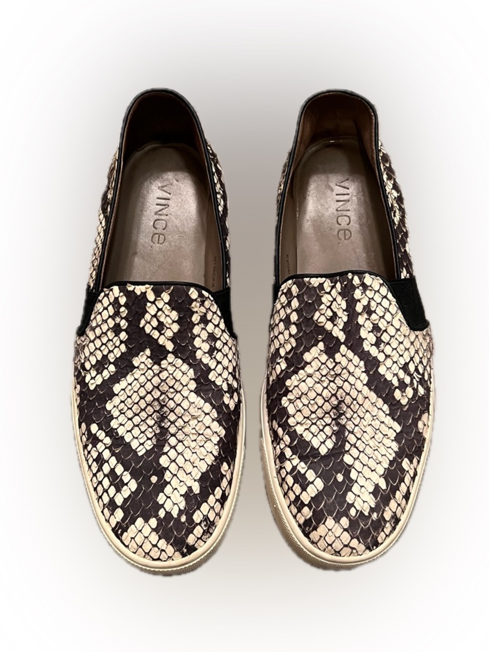 Vince snake slip on sneakers 7.5